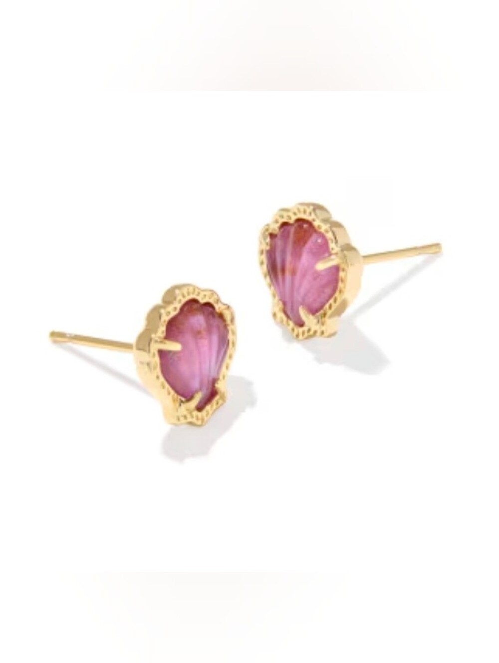 Kendra Scott Brynne Shell Gold Stud Earrings
